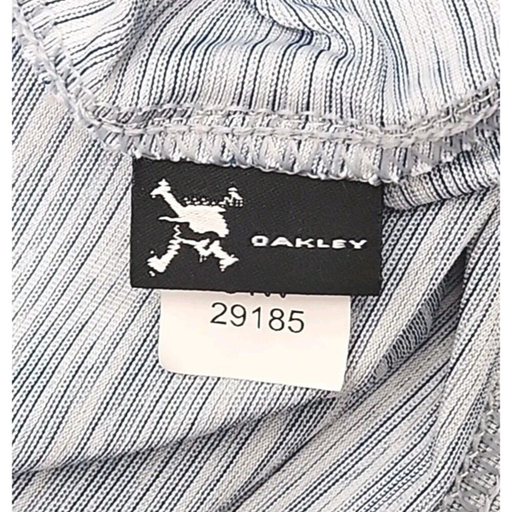 Oakley Golf Polo Shirt Blue Sz XXL 2XL Tailored Fit Short Sleeve Lightweight Men - Picture 7 of 11